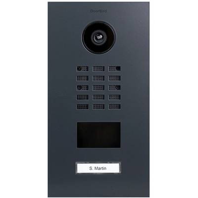   DoorBird  D2101V    IP video door intercom  LAN  Outdoor panel    Stainless steel, RAL 7016 (semi-gloss)
