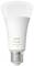 White Philips Hue Light Bulb, model "white ambiance 1600", showcases modern design and smart lighting control.