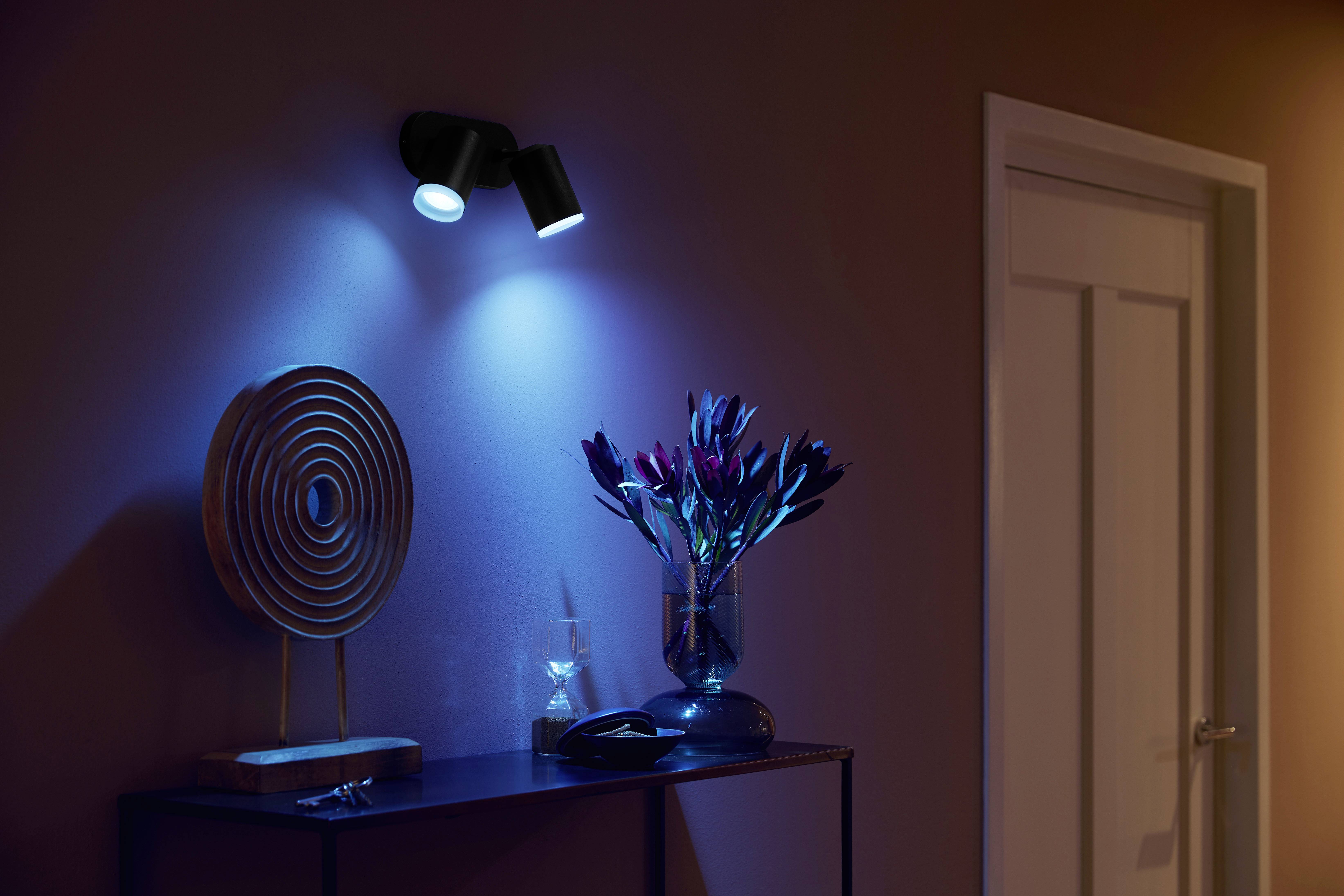 Philips LED LED wall spotlight 5063230P7 Fugato GU10 11.4 W Warm white to cool white-5