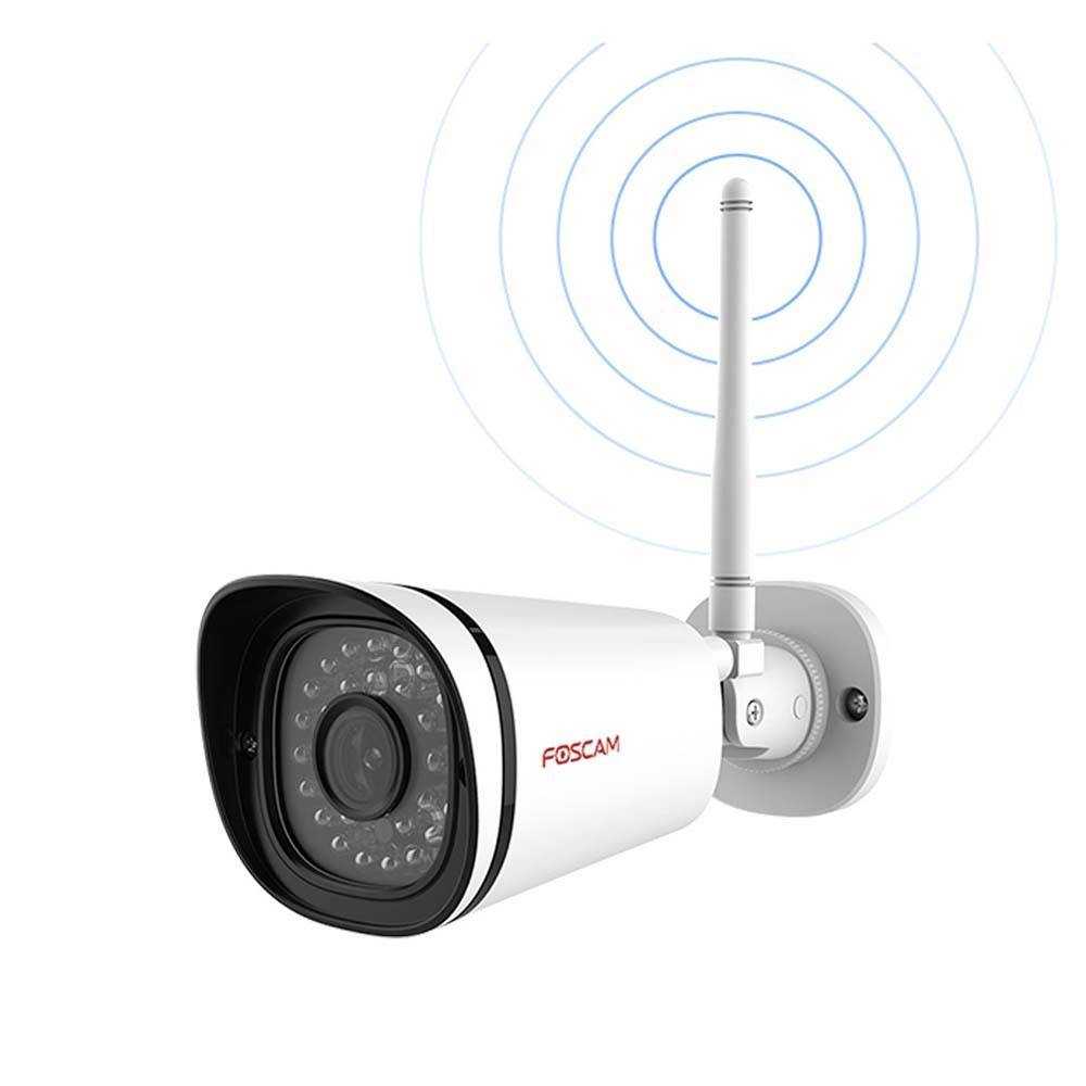 Foscam Foscam White FI9800W 1.0MP 720p Outdoor Wireless Bullet IP Camera White 