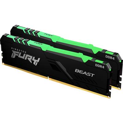 Kingston FURY Beast RGB PC RAM kit DDR4 32 GB 2 x 16 GB 3200 MHz 288-pin DIMM CL16 KF432C16BBAK2/32-0