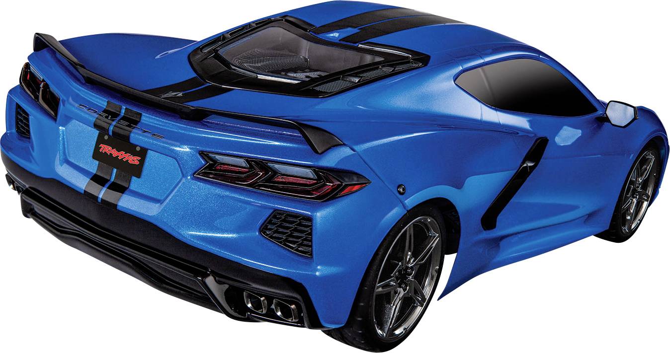 Traxxas Corvette Stingray 4TEC 3.0 Blue Brushed 1:10 RC model car ...