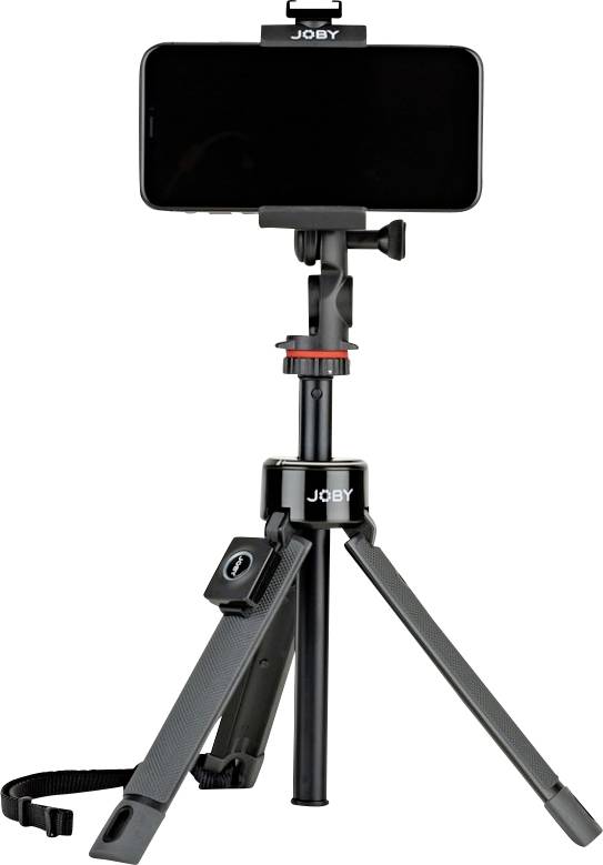 JOBY GripTight™ PRO TelePod™ Tripod 1/4 Working height=20.8 - 63.5 cm Black For smartphones and GoPro, incl. mobile phone holder