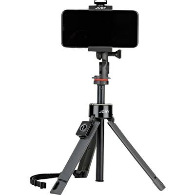 JOBY GripTight™ PRO TelePod™ Tripod 1/4" Working height=20.8 - 63.5 cm Black For smartphones and GoPro, incl. mobile pho
