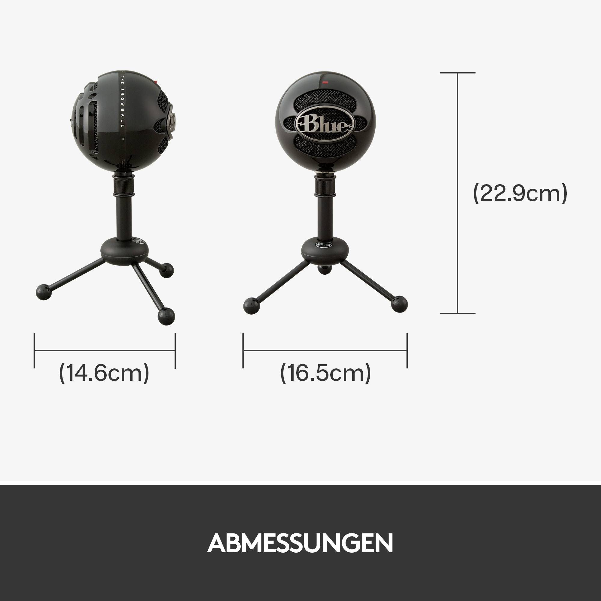 Stand PC microphone Blue Microphones Snowball Transfer type (details):Corded, USB-14
