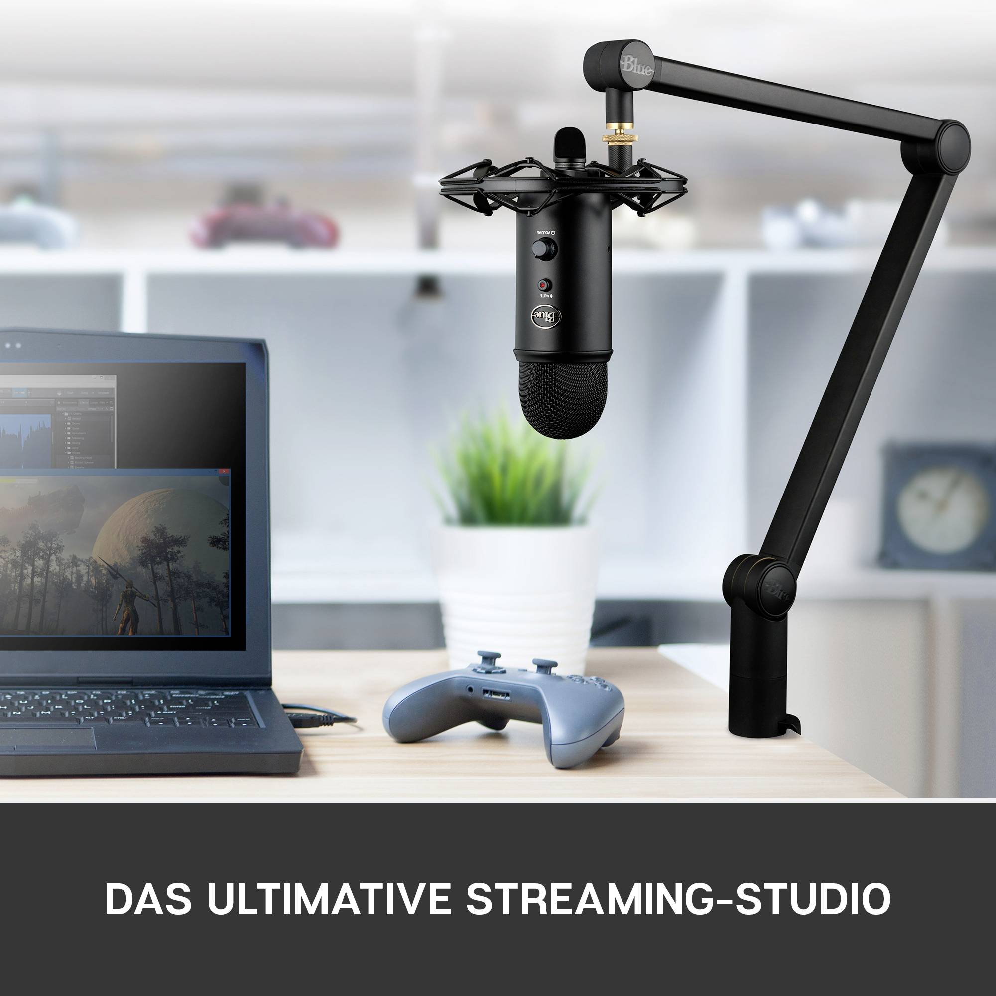 Stand PC microphone Blue Microphones Yeticaster Transfer type (details):Corded, USB-6