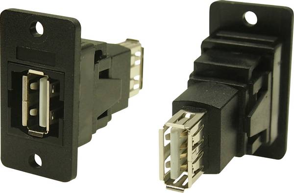 FM SLIM FT USB2 A-A 3.2 HOLE Adapter, straight   CP30608NX1 Cliff Content: 1 pc(s)