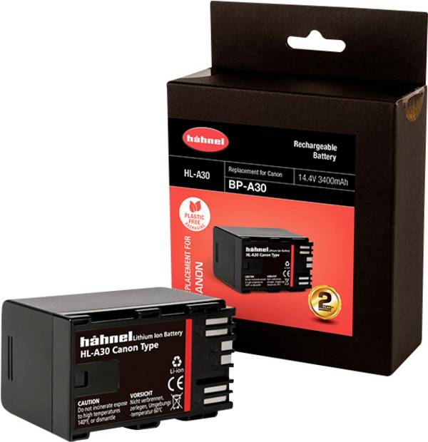 Hähnel Fototechnik HL-A30 Camera battery replaces original battery (camera) BP-A30 14.4 V 3400 mAh