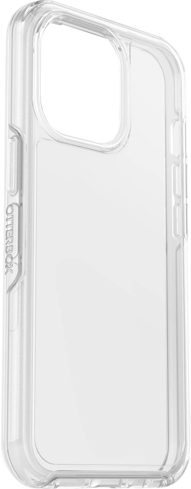 A transparent mobile phone case with robust corners and precise cut-outs for ports and camera.