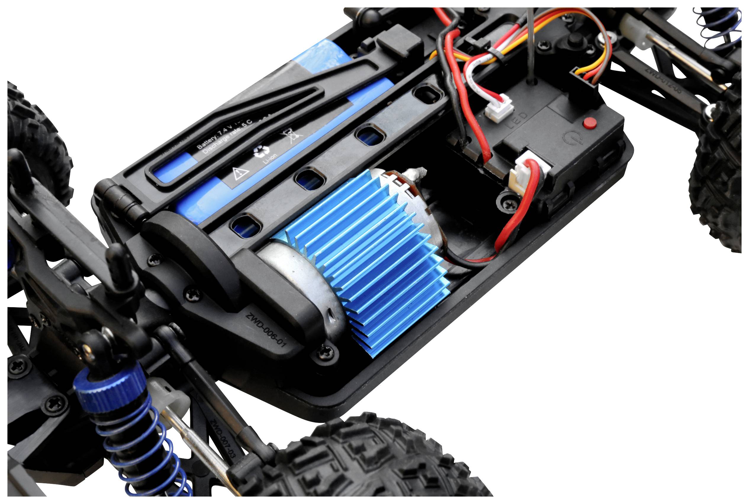 Reely Speedy Black/green Brushed 1:18 RC model car Electric Monster truck 4WD RtR 2,4 GHz Incl. battery and charger-5