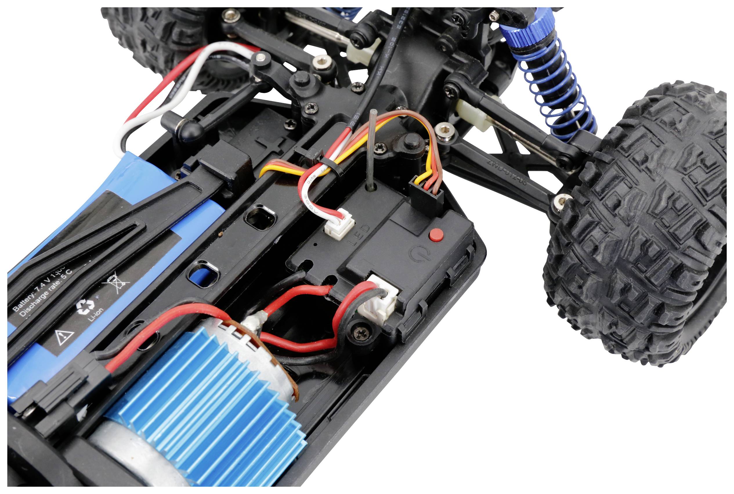 Reely Speedy Black/green Brushed 1:18 RC model car Electric Monster truck 4WD RtR 2,4 GHz Incl. battery and charger-6