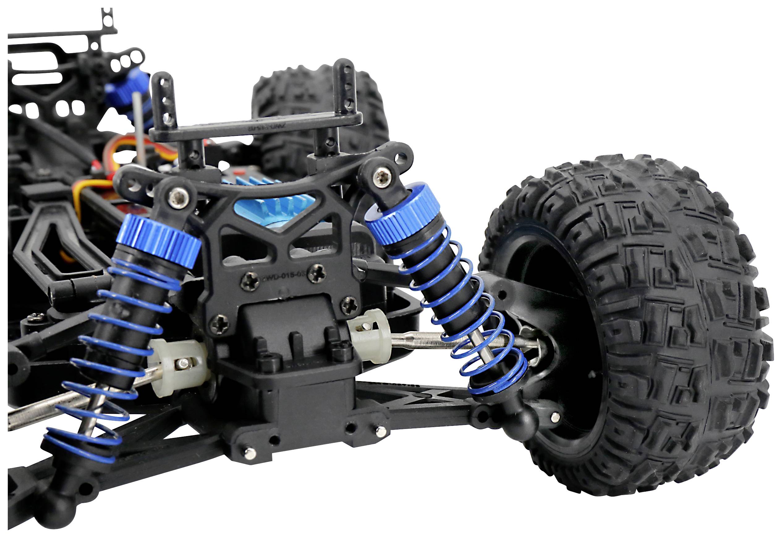 Reely Speedy Black/green Brushed 1:18 RC model car Electric Monster truck 4WD RtR 2,4 GHz Incl. battery and charger-7