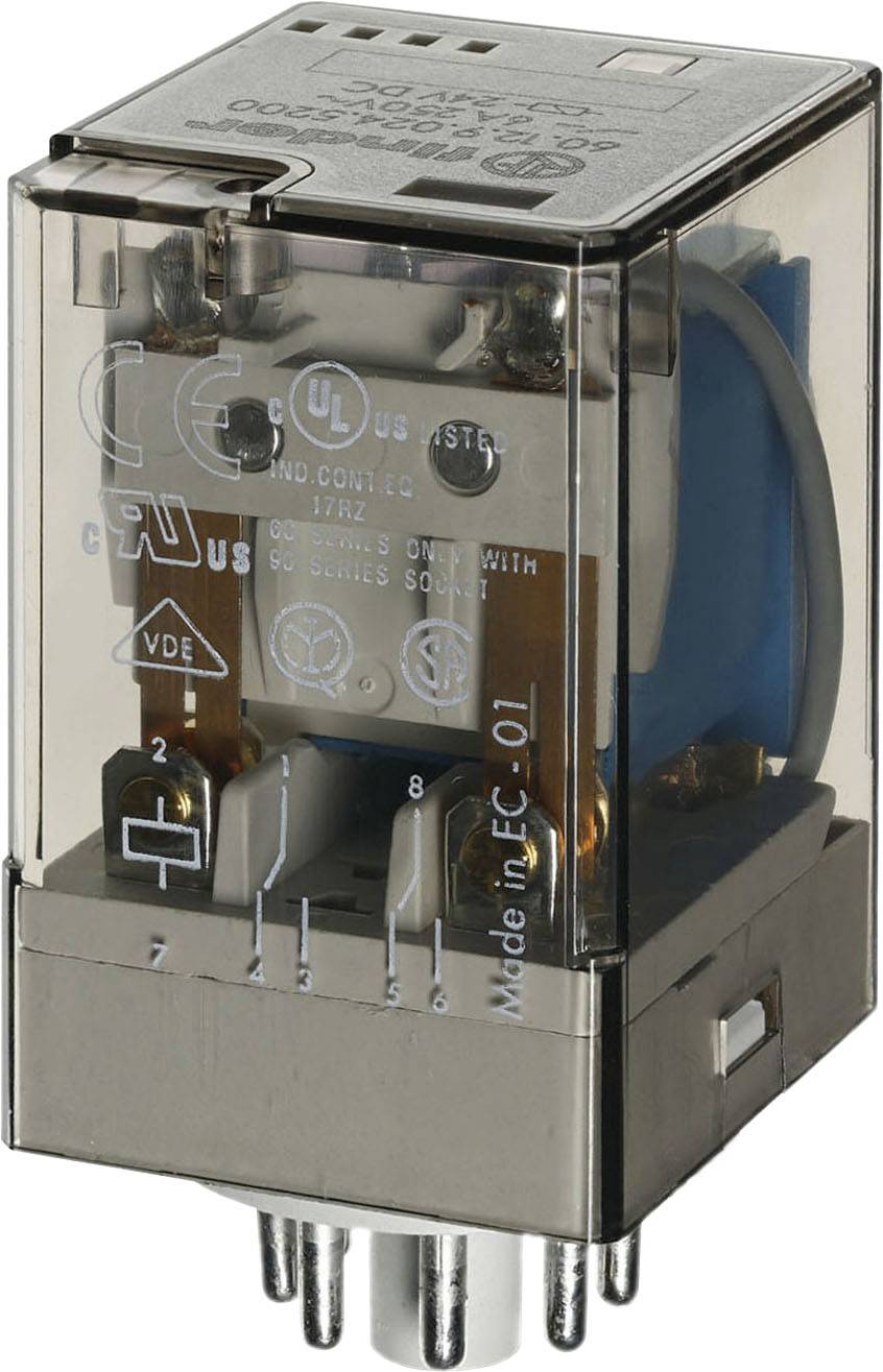 Finder 60.12.9.024.5074 Relay Switching current (max.): 10 A 2 change-overs 1 pc(s)