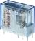 Blue finder relay, type 40.61, 16A, 250V AC. Shows copper coils and contacts, suitable for electronic circuits.