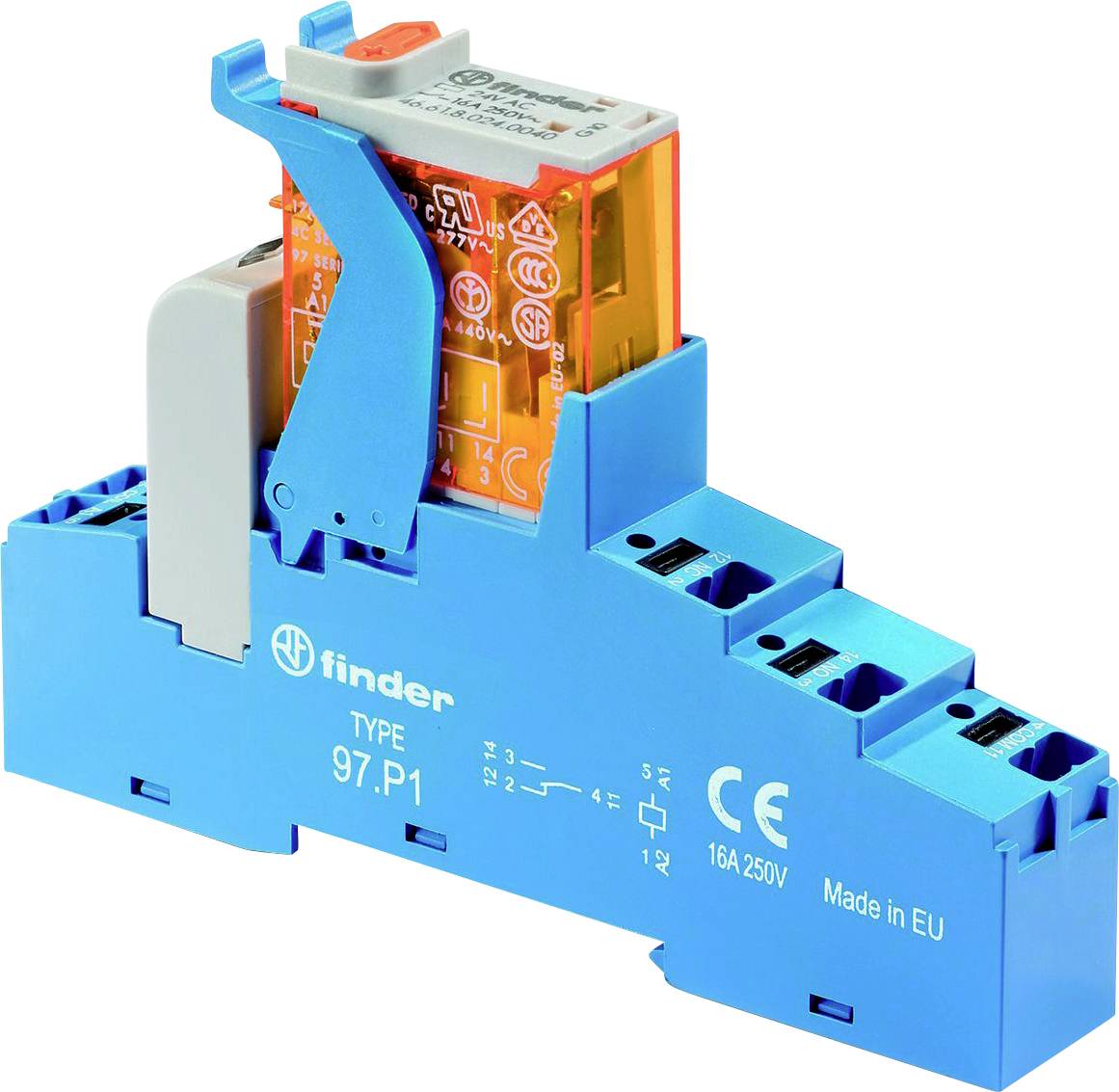 Finder 4C.P1.8.110.0060 Crossbar switch 110 V AC 10 A 1 change-over 1 pc(s)