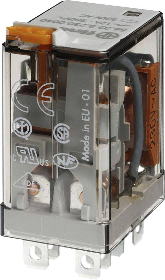 Finder 56.32.8.230.0050 Plug-in relay 230 V AC 12 A 2 change-overs 1 pc(s)