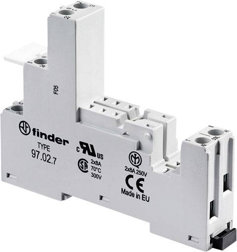 Finder 97.02.7 Relay socket (L x W x H) 64.9 x 15.8 x 82.9 mm 1 pc(s)