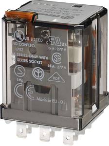 Finder 62.33.9.024.4040 Plug-in relay 24 V DC 16 A 3 change-overs 1 pc(s)