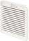 A white ventilation grille with horizontal louvres. A small handle is located above it. The brand name is visible at the bottom.