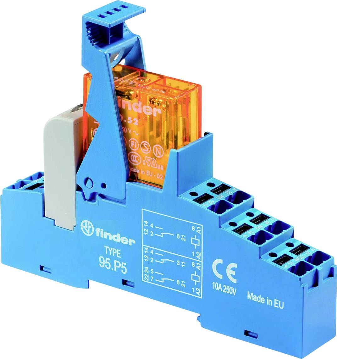 Finder 48.P5.8.230.5060 Crossbar switch 230 V AC 8 A 2 change-overs 1 pc(s)