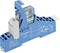 'Finder Relay Type 95.P5' on blue mounting bracket, technical specifications visible on the side, manufactured in the EU.