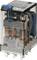 A transparent relay with labelling, showing internal electrical components, suitable for 24V DC applications.