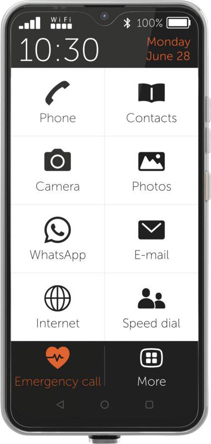 Gigaset GS4 64 GB Black 16 cm (6.3 inch) Big button smartphone-11