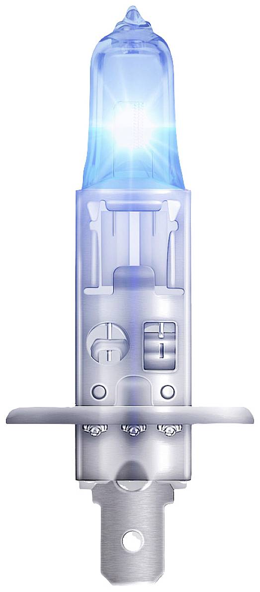 A halogen car lamp with blue light for improved visibility and stylish design. Ideal for vehicle headlights.