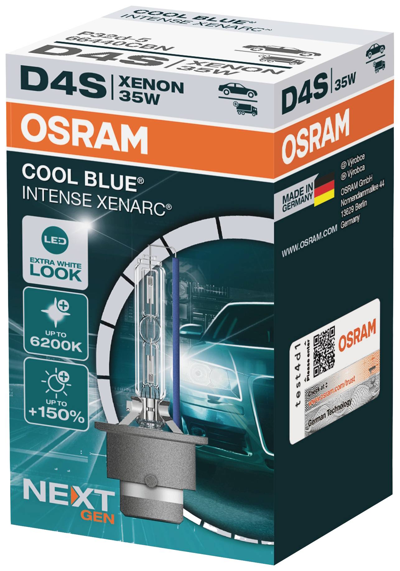 OSRAM 66440CBN Xenon bulb Xenarc Cool Blue D4S 35 W 42 V-1