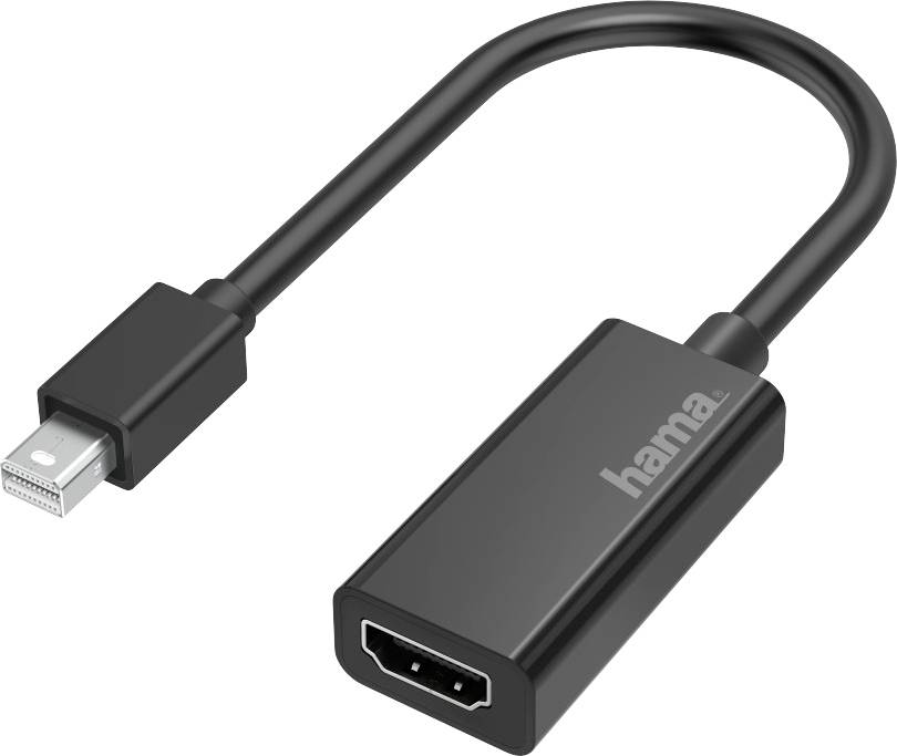 Hama 00200332 Mini DisplayPort / HDMI Adapter [1x UK plug - 1x Mini DisplayPort plug] Black