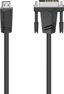 Hama HDMI / DVI Adapter cable HDMI-A plug, DVI-D 18+1-pin plug 1.50 m Black 00205018  HDMI cable