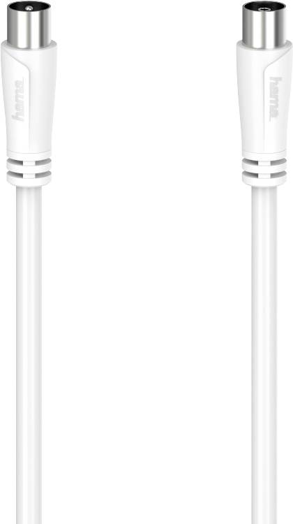 Image of Hama Antennas, SAT Cable [1x Coax plug - 1x Coax socket] 0.75 m White