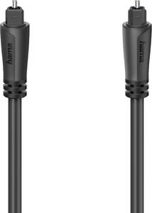 Hama 00205134 Toslink Audio/phono Cable [1x Toslink plug (ODT) - 1x Toslink plug (ODT)] 1.5 m Black