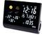 Digital Alarm Clock with Weather Display: Time 12:16, Date 15.07.2021. Temperature 22°C to 26°C, Humidity 32%. Weather Symbols with Sun and Clouds.