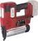 Red, battery-powered pneumatic nail gun with black handle. Labelled 'Air Impact', suitable for 20V nails and staples.