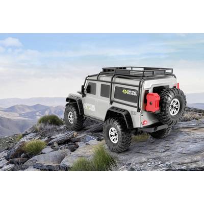 Reely Adventure Grey Brushed 1:10 RC Model Car Electric Crawler 4WD RTR 2.4  GHz with Battery, Charger and Battery