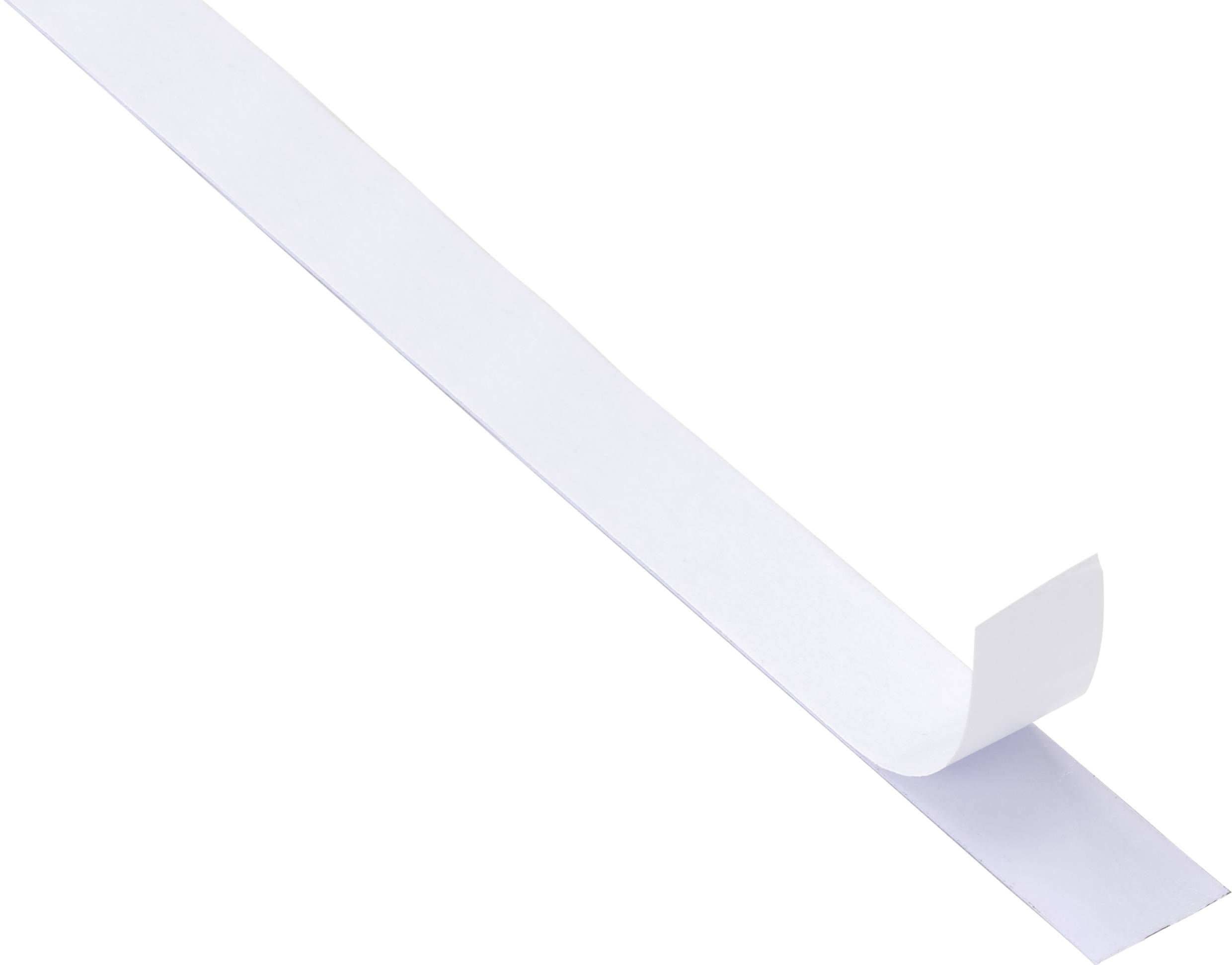 A long, narrow sheet of paper, white, with a folded end, lies at an angle on a surface.