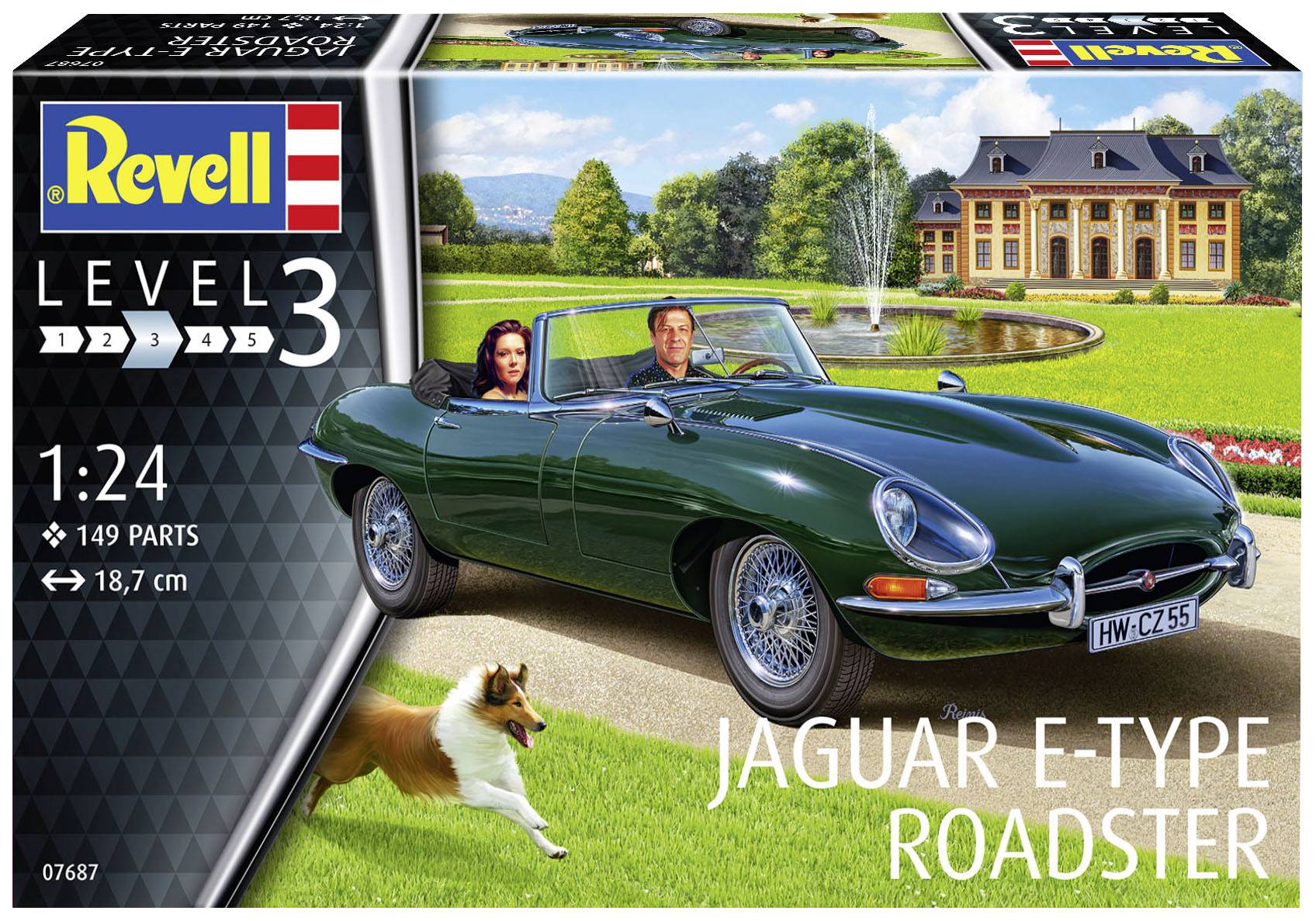 Revell RV 1:24 Jaguar E-Type Roadster 1:24 Model car-1