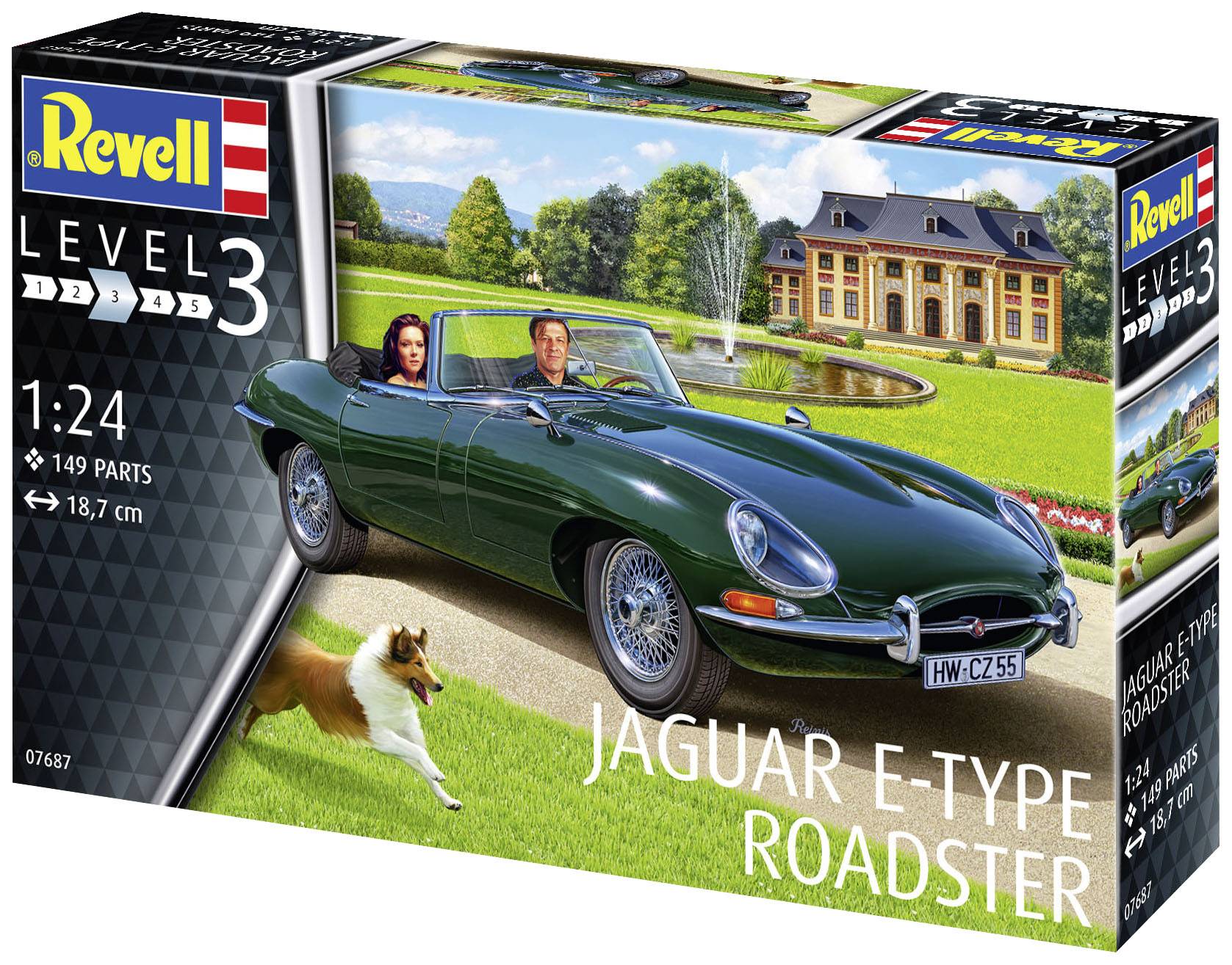 Revell RV 1:24 Jaguar E-Type Roadster 1:24 Model car-2