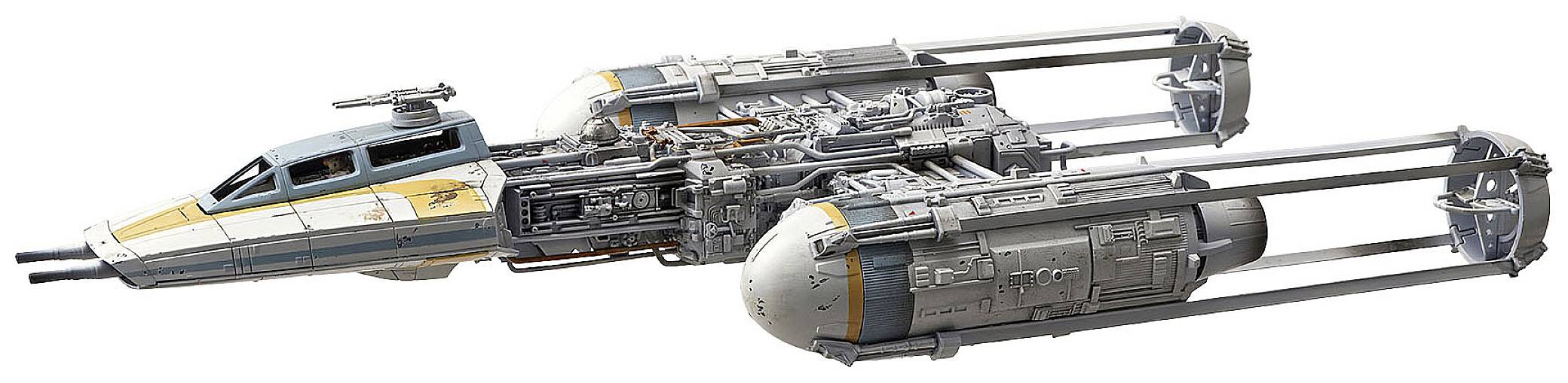 A futuristic spacecraft with two parallel, cylindrical engines and a sleek, aerodynamic cabin.