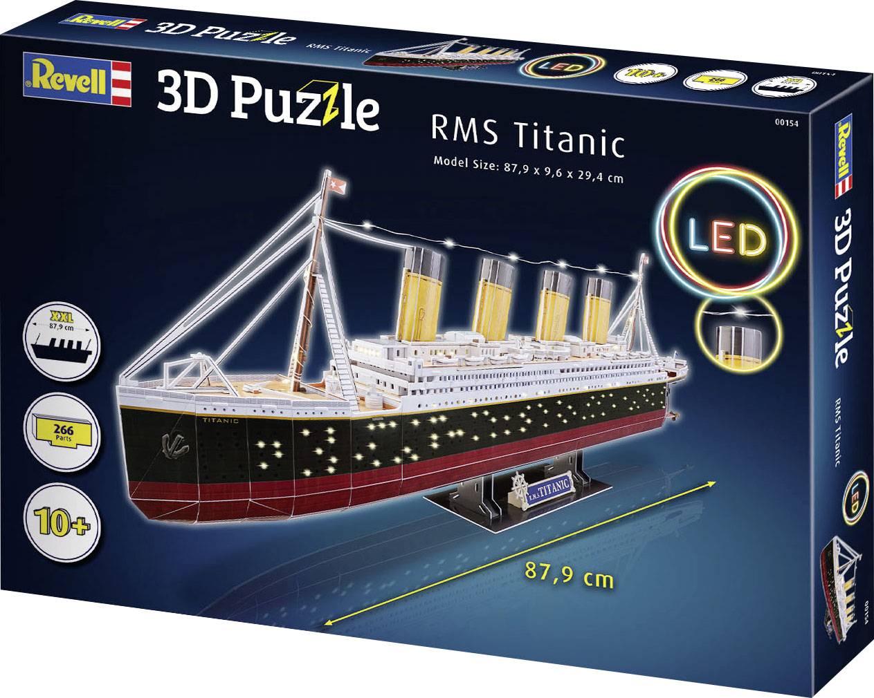 RMS Titanic LED Edition 3D Puzzle By Revell 266  foamboard pieces   RV00154 