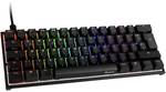 ducky Meca Mini Gaming Keyboard, MX-Blue, RGB LED - Black
