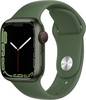 Apple Watch Series 7 GPS + Cellular 41 mm Aluminium Green Sports strap Clover
