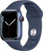 Apple Watch Series 7 GPS + Cellular 41 mm Aluminium Blue Sports strap Abyss blue