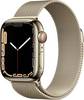 Apple Watch Series 7 GPS + Cellular 41 mm Stainless steel Gold Mesh-metal strap Gold