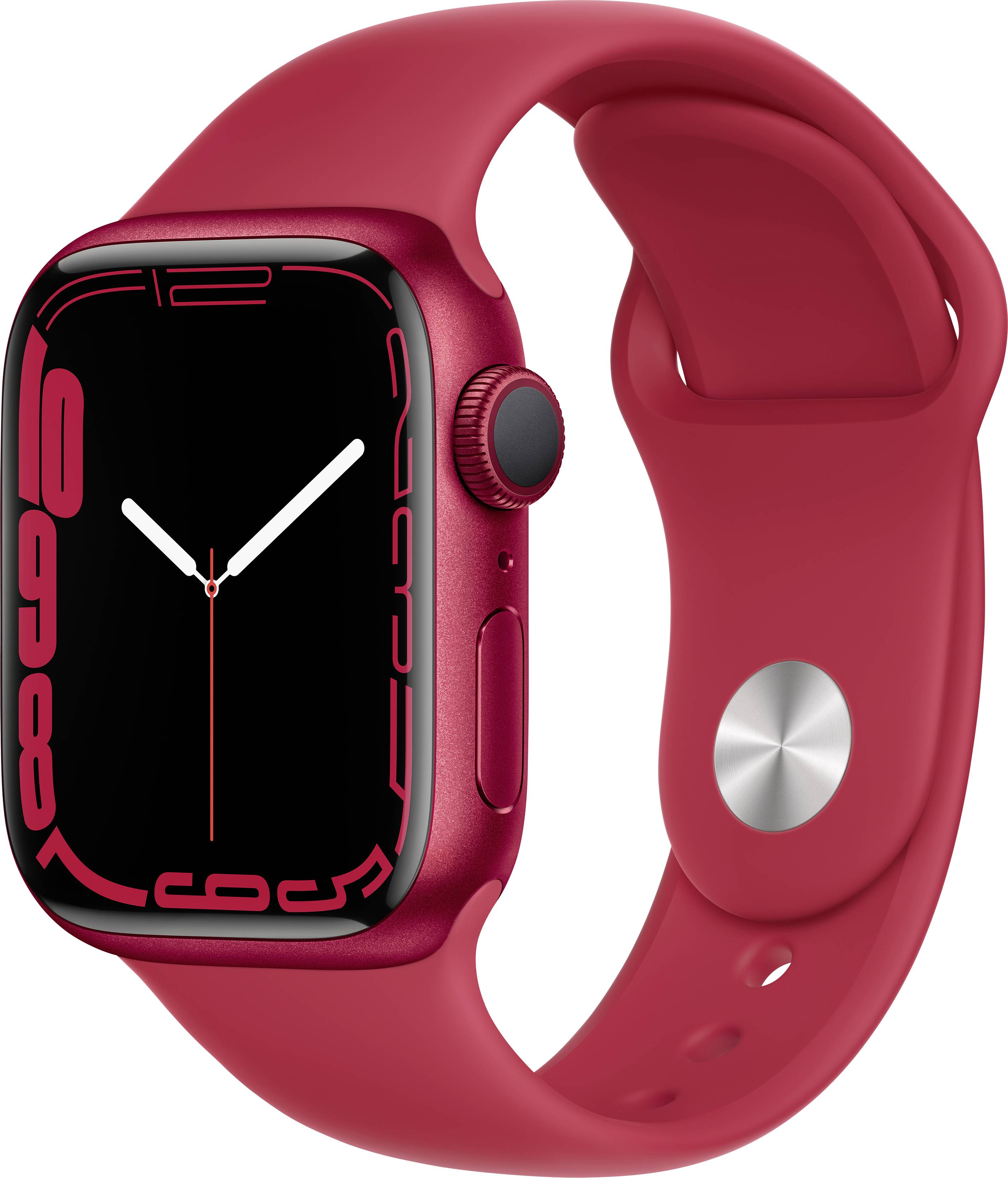 Apple Watch Series 7 GPS 41 mm Aluminium (PRODUCT) RED™ Sports strap (PRODUCT) RED™-0