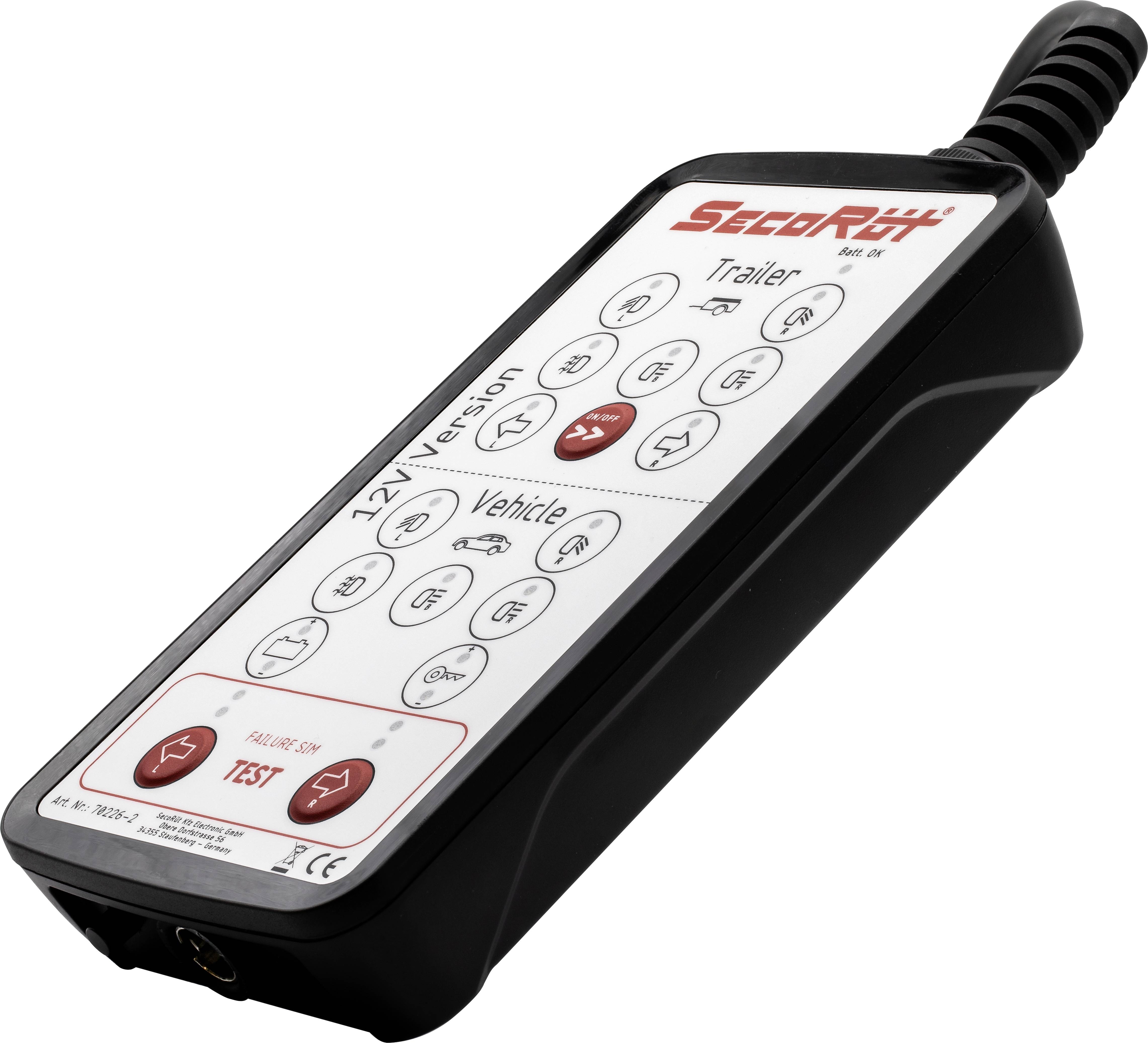 SecoRüt test box for trailer and towing vehicle 12 volt 7 and 13 pin 12