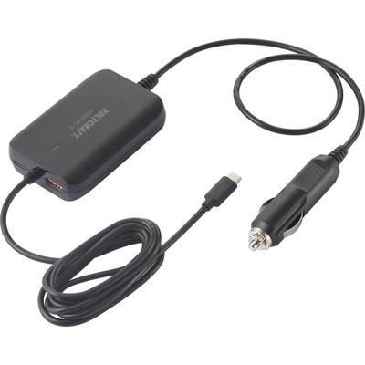 Image of VOLTCRAFT VC100WC-3 USB charger 100 W Car Max. output current 5 A No. of outputs: 3 x USB, USB-C® socket, USB-C® plug USB Power Delivery (USB-PD)