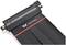 PCIe Riser Cable by Thermaltake, black with red accent, for connecting graphics cards in various positions.