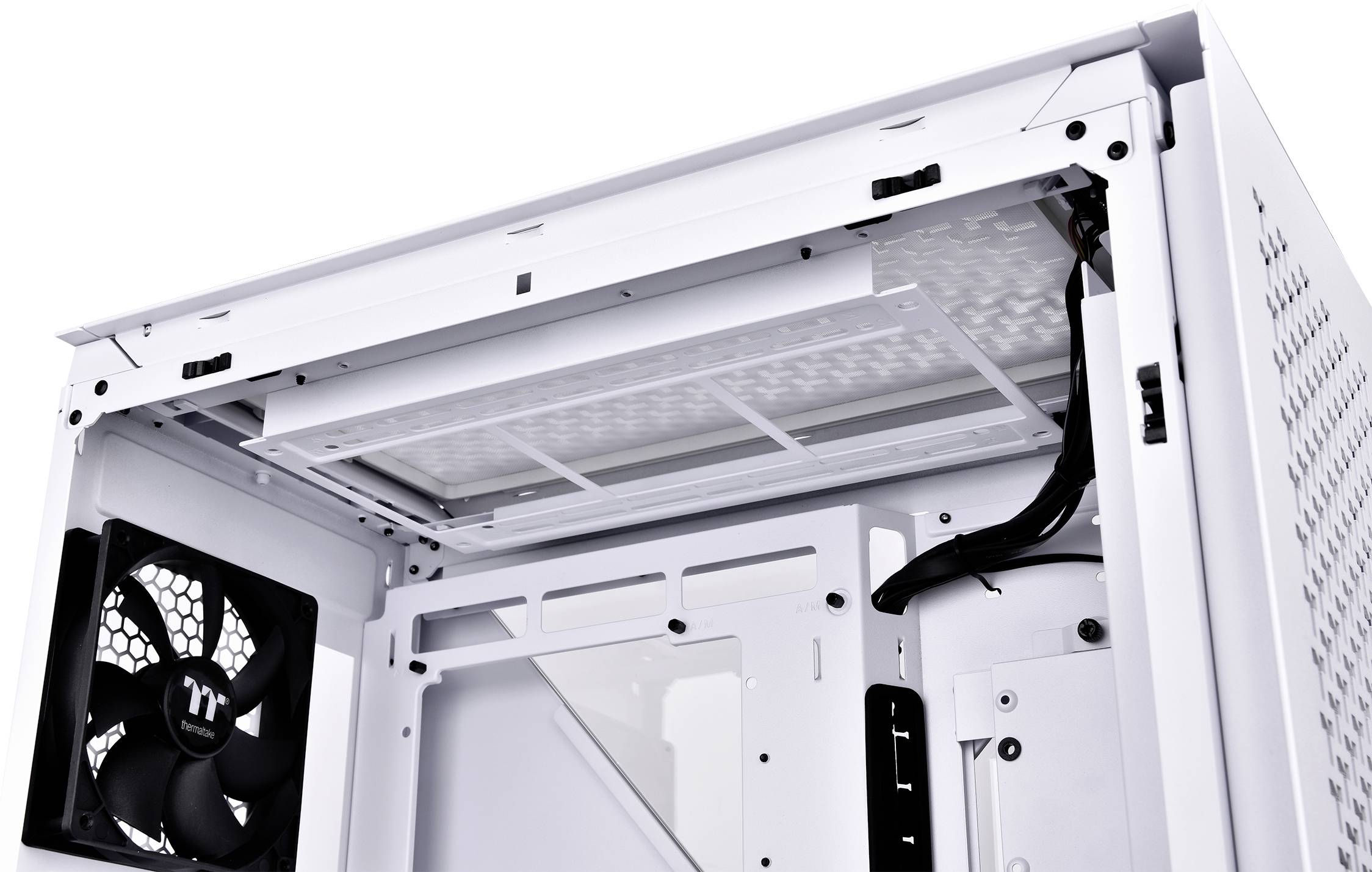 Thermaltake Divider 500 TG Air Snow Midi tower PC casing White 2 built-in fans, Window, Dust filter-17